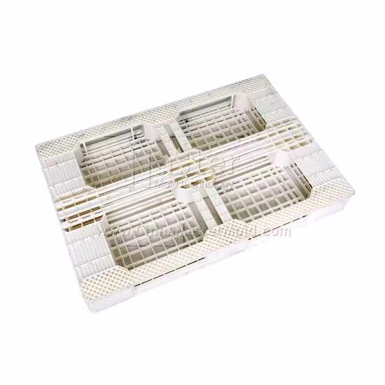 Легкая прямоугольная штабелируемая форма для ящика для грибов в сельском хозяйстве